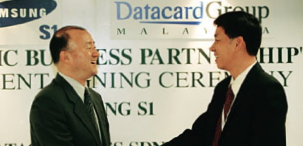 DATACARD사와 스마트카드 사업 제휴 사진